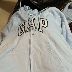 GAP Light Blue Zip-Up Hoodie